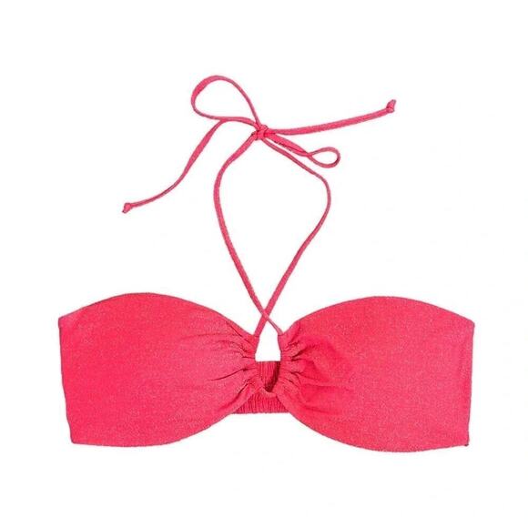 White Fox Boutique Other - Women’s White Fox Boutique Sun-kissed Bikini Top Cherry Sparkles Size Large